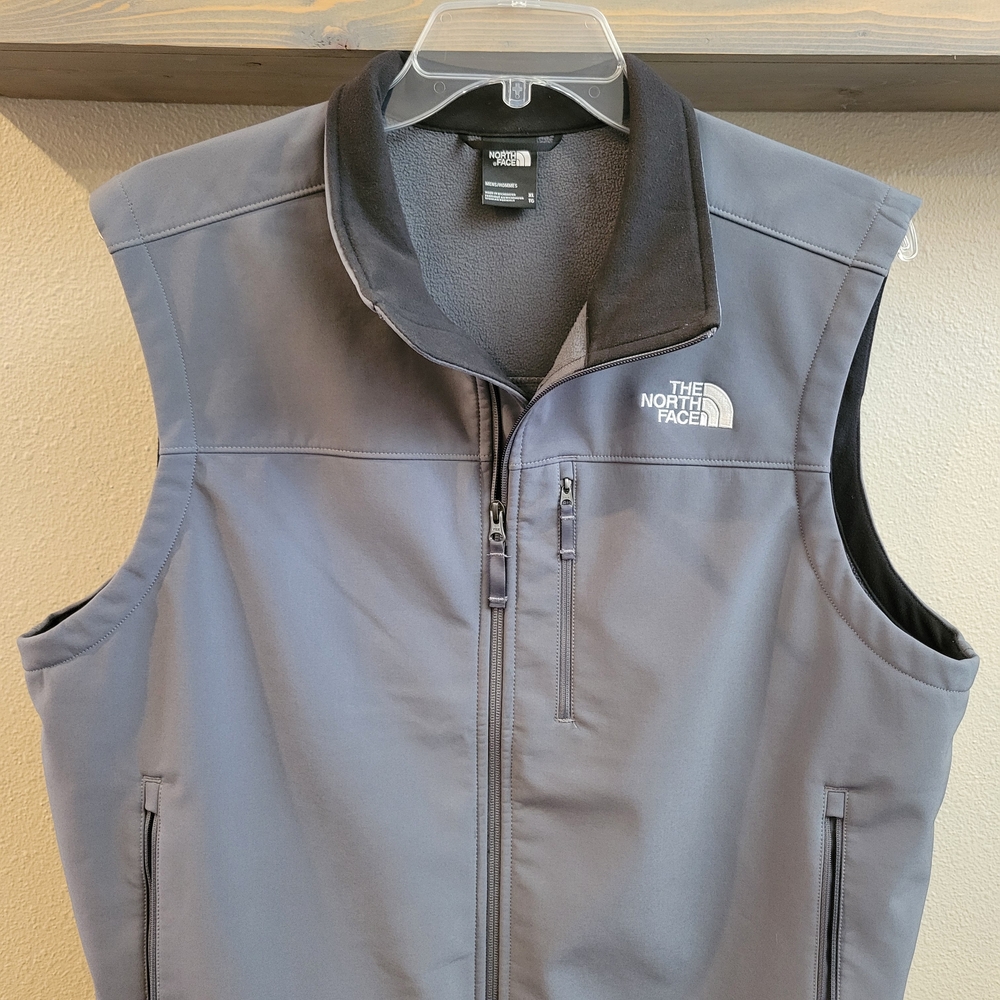 The North Face Windwall Vest Mens X-Large Grey Water Repellent Soft Shell
